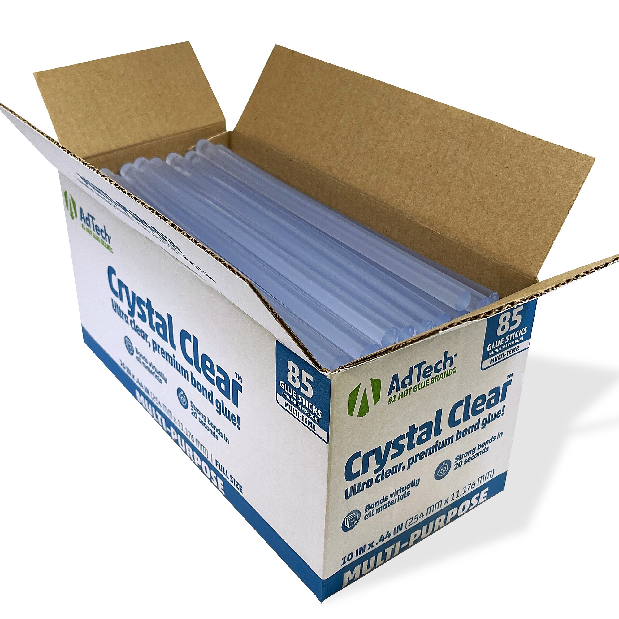 AdTech Crystal Clear Hot Glue Sticks - 10-in Full Size - 5 Pound Box -  Multi Temp - Craft Supplies in the Craft Supplies department at